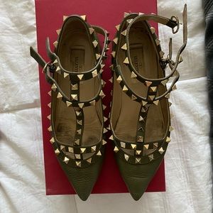 Valentino Rockstud ballet flats